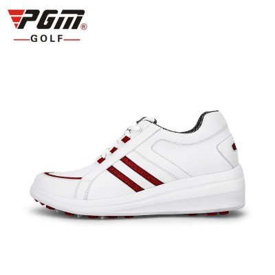 PGM new design women's waterproof golf anti-skid shoes wedge heel sneakers with massage insole